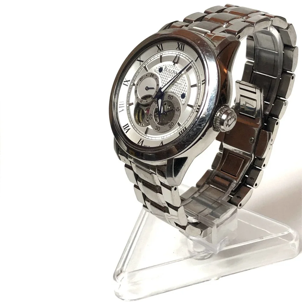 Bulova BVA Automatic Self Winding 21 Jewel  Men Watch Clear Exhibition Caseback_2